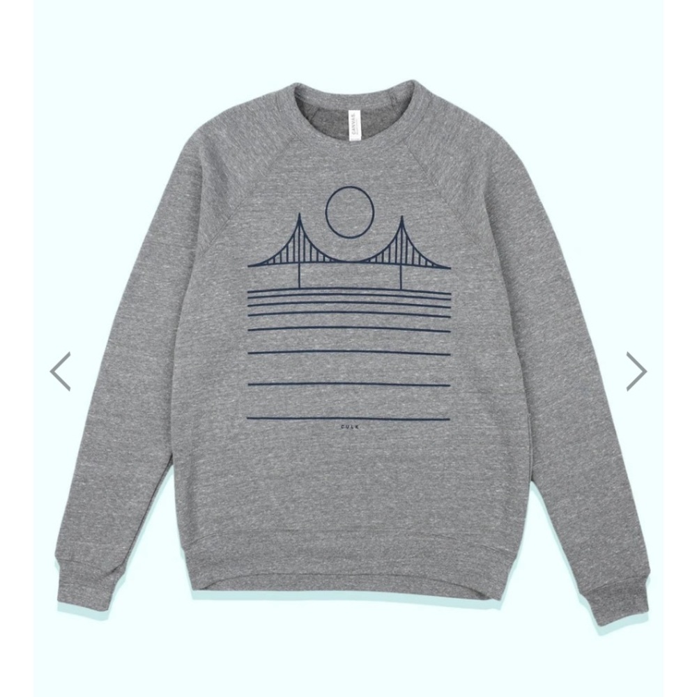 Culk Minimal Bridge Unisex Crewneck Sweatshirt